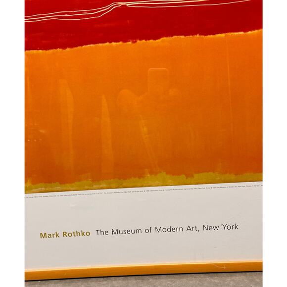Mark Rothko No. 5/22 MoMa New York 2000 Exhibition Framed Abstract Art Print - Picture 4 of 7
